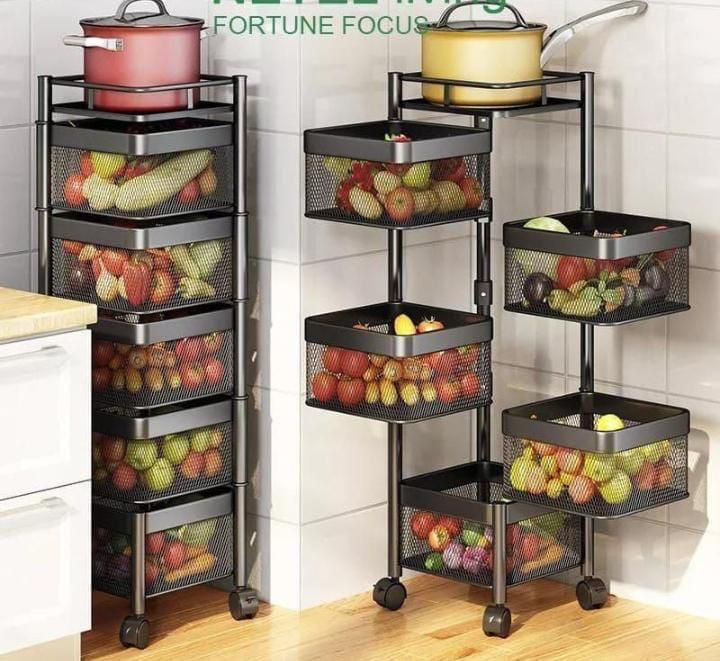 Round Rotating Storage Rack